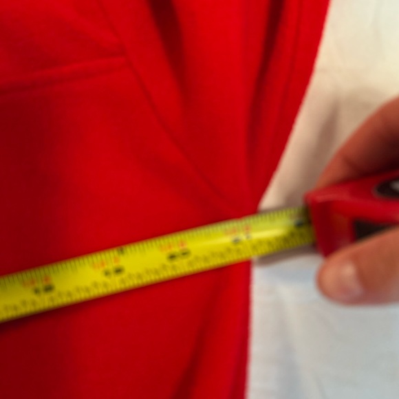 Forever 21 Cropped Fleece Womens Medium Red - Picture 7 of 10